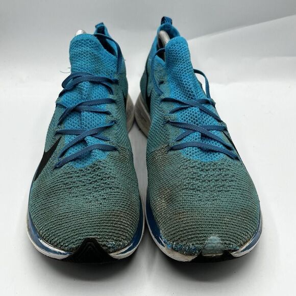 Nike Zoom Fly Flyknit Mens Size 11 Blue Running Training Sneakers AR4561-401 - Picture 3 of 13